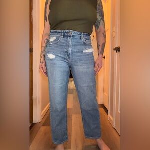 American Eagle Outfitters Distressed Straight Leg Jeans